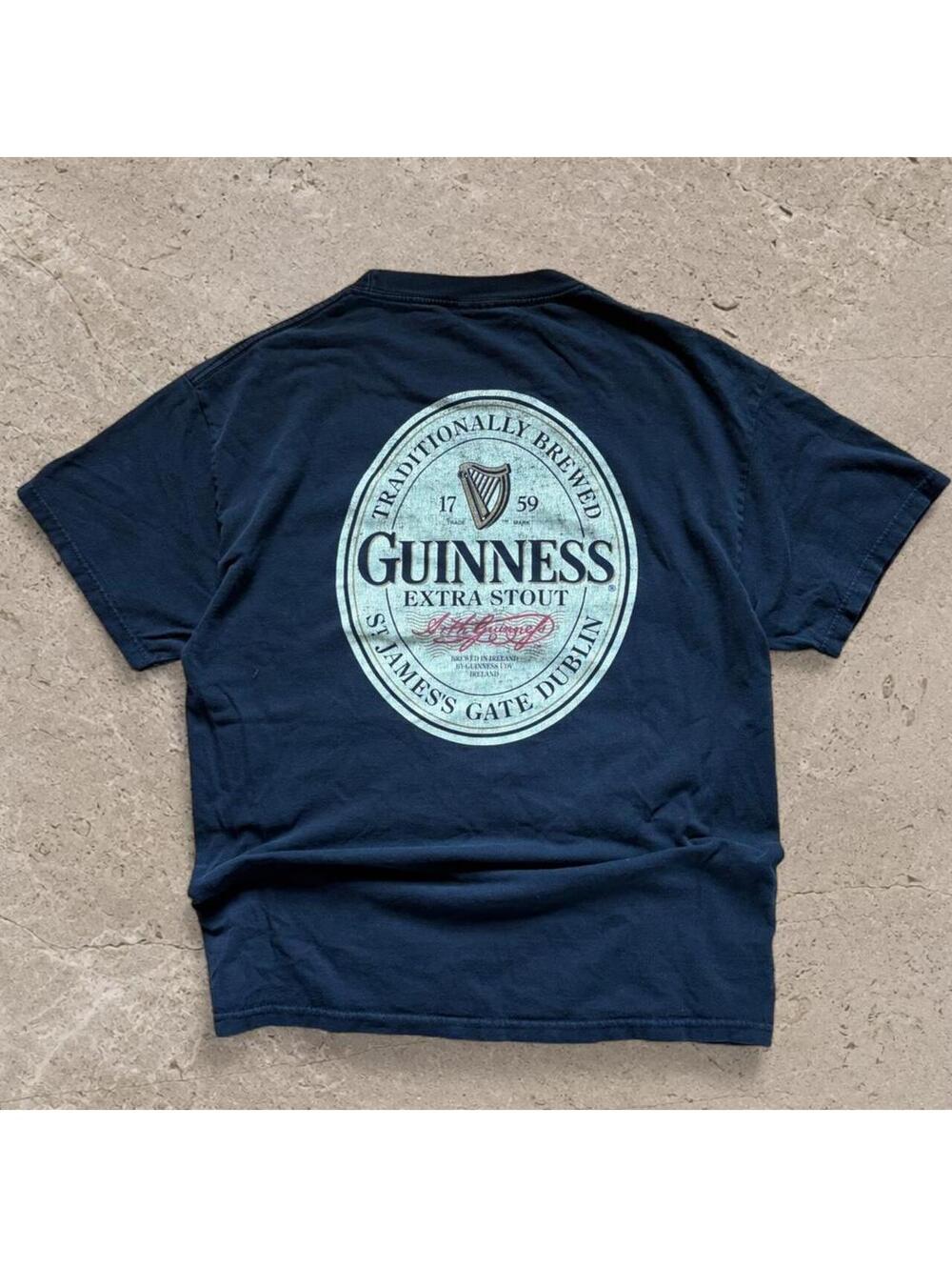 Super fire vintage faded Guinness Beer tee.